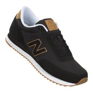 New Balance 501 Black and Tan Athletic Shoes